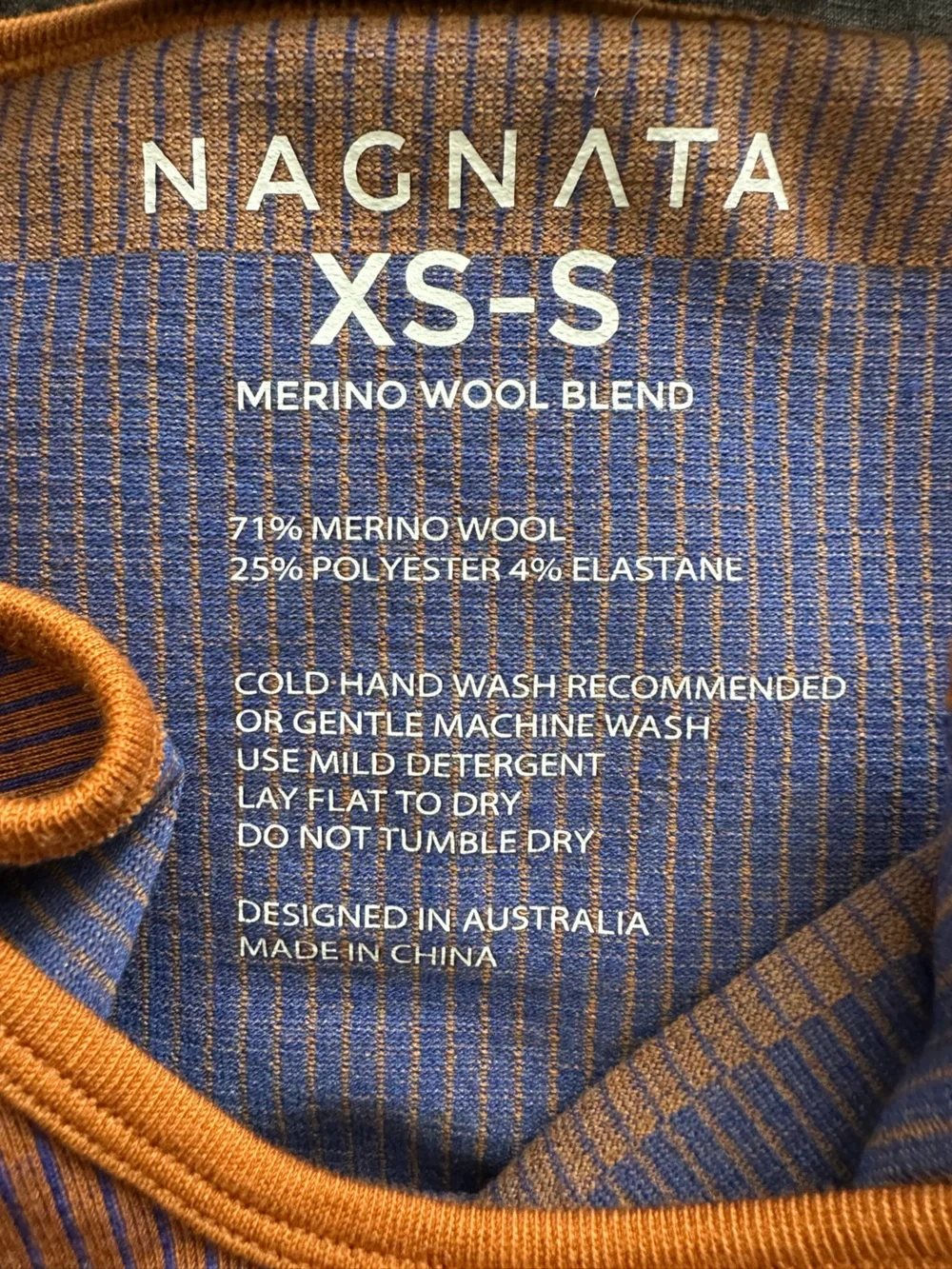 Nagnata Brown Jumpsuit with Blue and Orange Trim